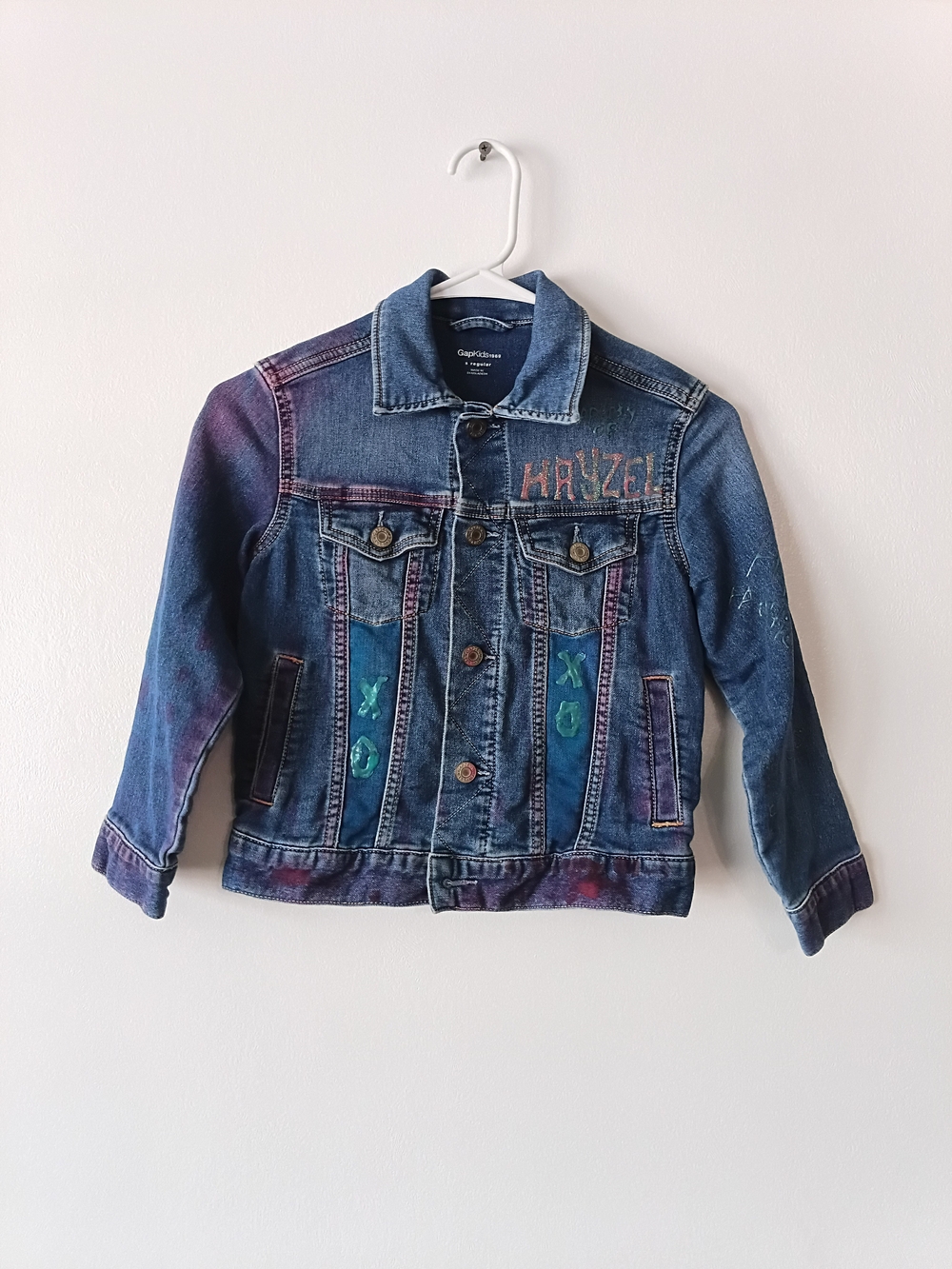 GAP Kids Girls Customize Denim Jacket - Blue Size Small